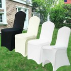 100pcs Lycra Fitted Stretchable Wedding Party Banquet Folding Seat Chair Covers 