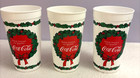 Coca Cola Cups 1989 Santa Claus Christmas Coke Can t Beat The Feeling Vintage