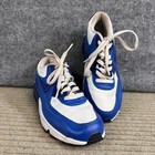 Nike Air Max 90 Blue White Leather Low Top Sneakers Running Shoes Women 8 5