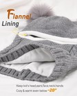 Toddler Winter Hat Gloves Set Baby Girls Boys Winter Beanie Hats Fleece Lined   