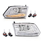 Fit For 09-18 Dodge Ram 1500 2500 3500 Clear Projector Headlights W led Drl