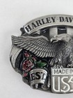 Vintage Harley Davidson Belt Buckle 1989 Sishyou Buckle Co Williams Oregon