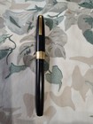 Sheaffer Imperial Black Resin With Gold Plated Fine Nib Fountain Pen Usa