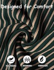 Mens Knit Polo Shirt Short Sleeve Button Down Vintage Striped Breathable Casual