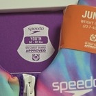 Speedo Youth Swimming Life Jacket Vest Pfd Uscg 50-90 Lbs Watercolor Junior