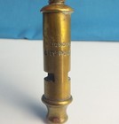 Alfred De Courcy Antique London City Police Brass Whistle C1905