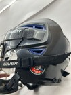 Bauer Re-akt 100 Ice Hockey Helmet Black With Cage Size Medium 7 - 7 1 2 Clean