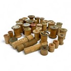 Vintage Wooden Sewing Empty Thread Spools  Various Sizes   Brands - Lot Of 39
