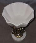 Vintage Italian Hull Collectable Mid-century Modern Marble   Brass Cherub Bowl