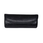 Vintage Coach  Black Leather Lipstick Case With Mirror