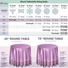 6 Pcs 90  Round Polyester Tablecloths Wedding Party Table Linens Wholesale Sale