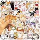 50pcs Cute Cat Stickers  Fun Stickers For Adults Teens  Kawaii Kitten