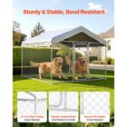 Uimoso Spacious Outdoor Dog Kennel With Lockable Door   Weatherproof Cover
