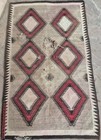 Handwoven Vintage Navajo Rug 57inx 36in Native American Weaving