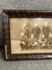 Antique Victorian Photo Photograph Company Group Of  Men Cool Frame  