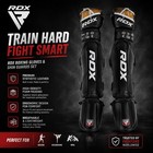Rdx Boxing Gloves 14oz   Shin Guards Set Adult 170-188cm Mma Kickboxing