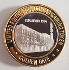 Golden Gate Las Vegas Nv Casino  10 Gaming Token  60  999 Silver Strike Mint
