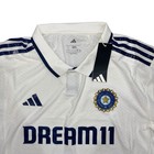 Adidas India Cricket White Test Match Jersey  Size Large Nwt Kf2527