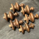 Lot Of 6 Wooden Turned Finials