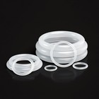 Food Grade O-ring 5mm Cross Section Clear Silicone Rubber O Rings 15mm 150mm Od