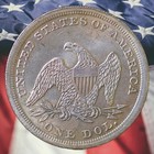 1843 Seated Liberty Dollar Silver Plated Coin Novelty Coin Modern Restrike Token