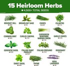15 Herb Seed Variety Pack     Heirloom  Non-gmo Culinary Garden Kit Indoors outdoo