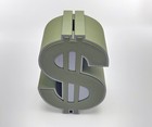 Dollar Sign Piggy Bank  Money Symbol Design  Coin Slot With Access Door  Savings
