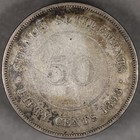 1898 Straits Settlements Silver 50 Cents