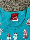 Vintage Small Paul By Paul Frank Kids Size 6 Turquoise  Graphic Print Tank Top