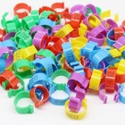 100pcs Leg Bands Plastic Chicken Pheasant Poultry Duck Bird Leg Rings Id Tags