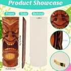 Geluoben 3 Pcs Tiki Decorations - 16 1 Inch Large Wooden Tiki Masks Wall Art haw