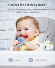 Silicone Baby Fruit  Feeder  2 Pack  With Freezer Nibble Tray  Breastmilk Popsic