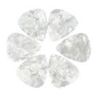 Celluloid White Pearl Guitar Or Bass Pick - 1 2 Mm Extra Heavy Gauge - 351 Shape