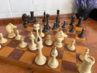 Very Rare Antique Chess Vintage Ussr Tournament Chess Set 1940-1950s Wood Soviet