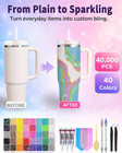 40 Colors Rhinestone Kit For Bedazzling  40000 Pcs 3mm Flatback Resin Jelly Rhin