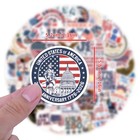 56pcs Usa 250th Anniversary Patriotic Stickers Waterproof Vinyl Decals
