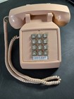 Vintage Itt Push Button Touch Tone Table Top Telephone Tan Peach Cortelco Usa