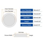 2pcs Single Sided Rubber Grommets 2-4 8   65mm  Drill Hole 2-1 4   56mm  Id