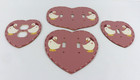 Vtg Handmade Painted Wood Light Switch Plug Cover Heart Ducks Pink Mauve  choose