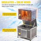 Cat House Outdoor Insulated Feral Kitty Shelter W  Liner Keep Warm For