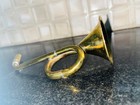 Antique Brass Ear Trumpet Horn Vintage Hearing Aid Collectible