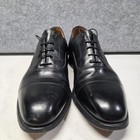 Johnston   Murphy Aristocraft Hide Park Ii Black Leather Sz 9 D Made In Usa