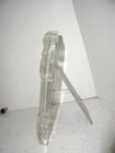 Frosted   Clear Glass Crystal Studios  Mikasa  Japan Picture Frame Wedding 5 X 7