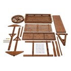 Flower Cart Display Stand With Wheels wood Plant Food Carts large Country Marker