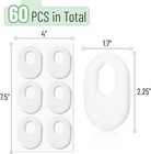 Dr  Jk- Felt Callus Pads  60 Pcs  White Oval Callus Cushions For Feet