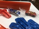 Hot Wheels Track Builder Loops Track Clamp And Cars