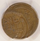 1918 1c Wheat Cent Double-struck  2nd 40  Off-center Dsbs Pcgs Vg10