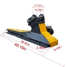 0 8t-1 5t Mini Excavator Hydraulic Brush Cutter Flail Mower Hedge Trimmer Attach