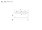 Gold Foil Guitar Pickup - Vintage Kawai Style  neck   Ezpz Parts
