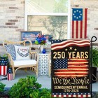 250th American Anniversary Garden Flag  12x18  Double-sided Usa Patriotic Decor